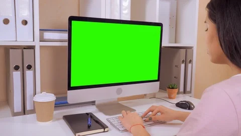 Worker entering data on pc Stock Footage 88324126
