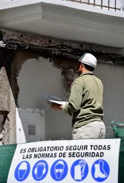 Worker facade Foto stock