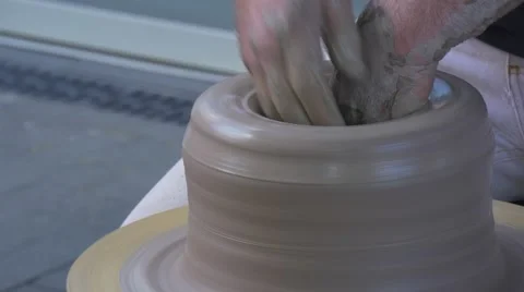 Worker of Factory is Engaged in Clay Processing Stock Footage 64385202