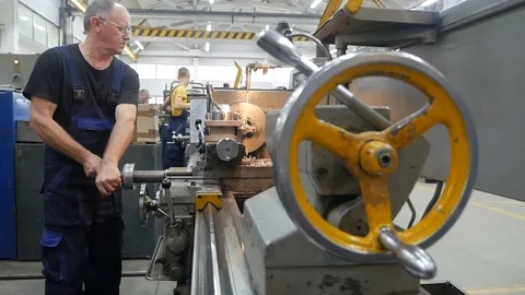 Worker at the factory Stock Footage 94042180