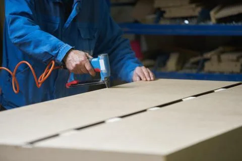 Worker in factory Stock Photos