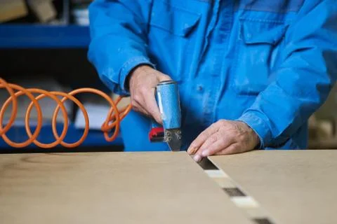 Worker in factory Stock Photos