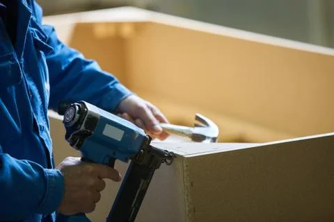Worker in factory Stock Photos