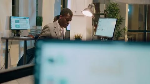 Worker fed up with boring project task Stock Photos