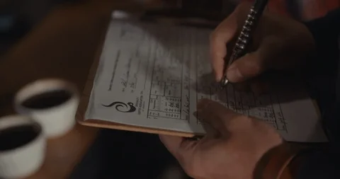 Worker Filling Out Log 스톡 동영상 105359997