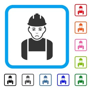 Worker Flat Icon Stock Illustration