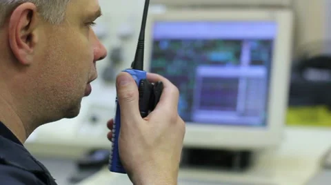 Worker gives Direction Video stock 46021869