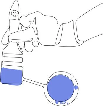 Worker in gloves painting surface 스톡 일러스트