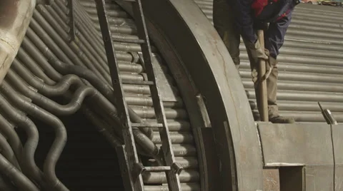 Worker with a hammer Stock Footage 36387280