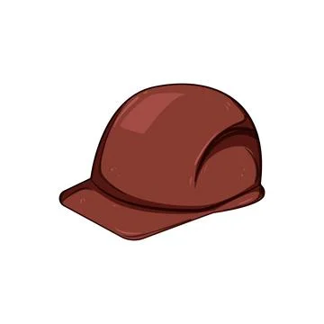 Worker hard hat cartoon vector illustration Stock Illustration