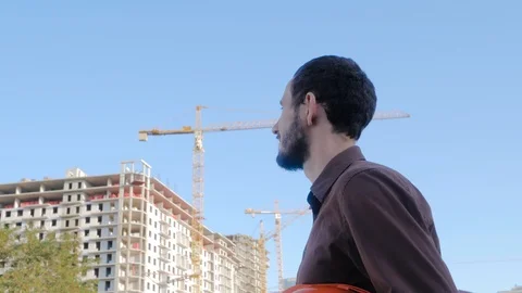 Worker in helmet Stock Footage 95217739