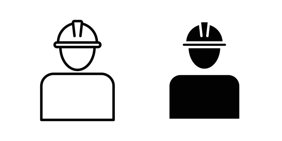 Worker icon graphic design. web icons vectors Stock Illustration