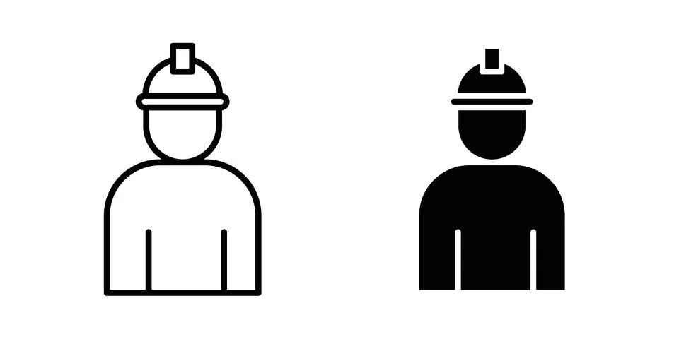 Worker icon Illustration Eps10 for web or app Stock Illustration
