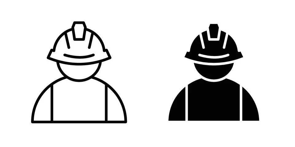 Worker icon vector design illustrations イラスト素材