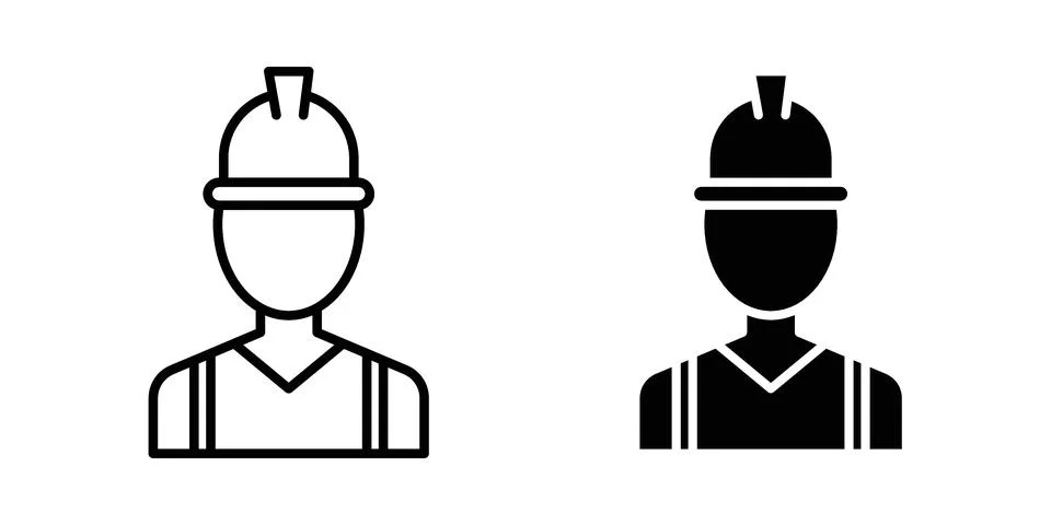 Worker icon vector design illustrations イラスト素材