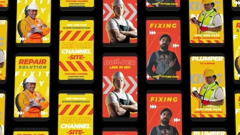 Worker Instagram Stories Stock After Effects