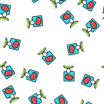 Worker knowledge color icon vector flat illustration Stock Illustration
