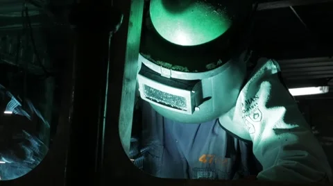 Worker Made Welding Of Metals Stock Footage 63045163
