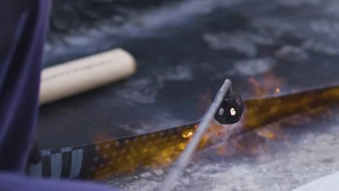 Worker makes roof waterproofing Stock-Footage 160469484