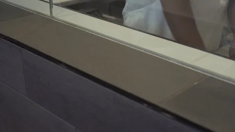 Worker making dumplings. Slow motion. Video stock 78886473