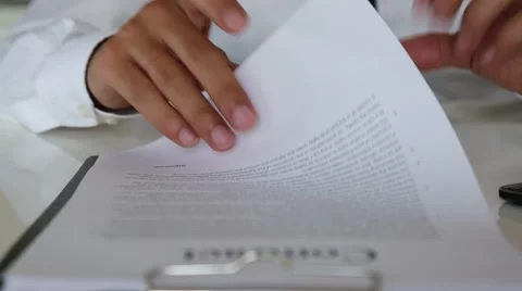 Worker man signing agreement text Stock Footage 67836142