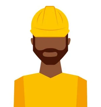 Worker man uniform security icon Illustrazione stock