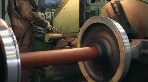 Worker in metalwork industry Video stock 20485035