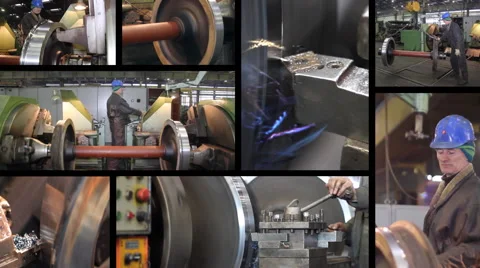 Worker in metalwork industry Video stock 42722577