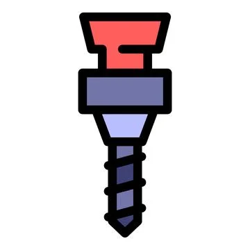 Worker milling machine icon color outline vector Stock Illustration