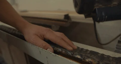 Worker Moves Materials 스톡 동영상 105385257