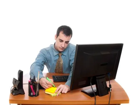 Worker at office Stock Photos