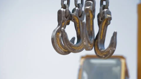 Worker Operating A Crane At A Construction Site Stock Footage 62082133