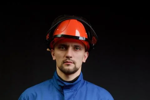 The worker in overalls Stock Photos