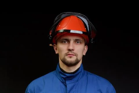 The worker in overalls Stock Photos