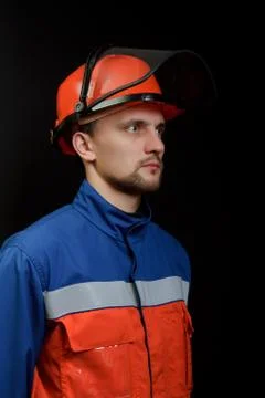 The worker in overalls Stock Photos