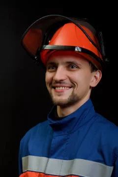The worker in overalls Stock Photos