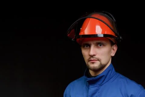 The worker in overalls Stock Photos