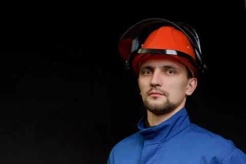 The worker in overalls Stock Photos
