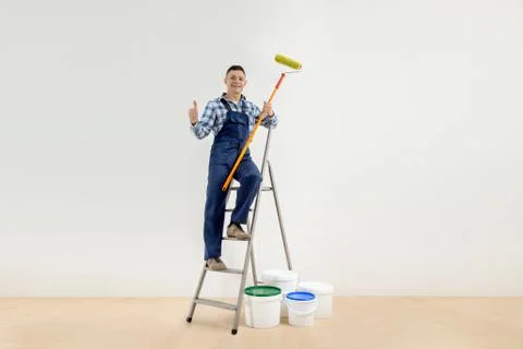 Worker - painter Stock Photos