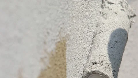Worker paints the wall. White paint. Stock Footage 162655109