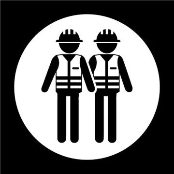 Worker People Icon Stock Illustration