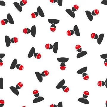 Worker Person Flat Vector Seamless Pattern 스톡 일러스트