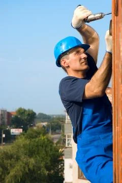 The worker Foto stock