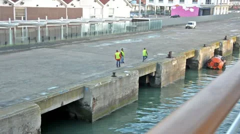 Worker from a port Stock Footage 10826184