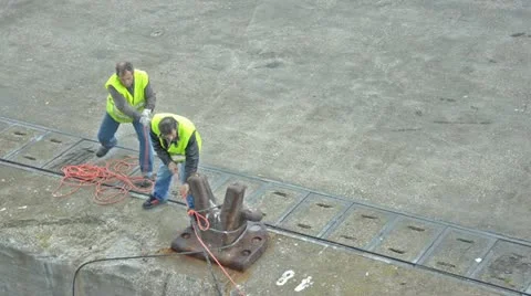 Worker from a port 스톡 동영상 10826607
