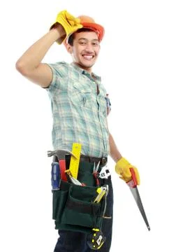 Worker portrait Stock-Fotos