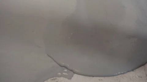 Worker Pour half a plaster solution Stock Footage 73099046