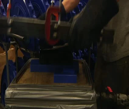 Worker prepares injection molding Stock-Footage 21595710