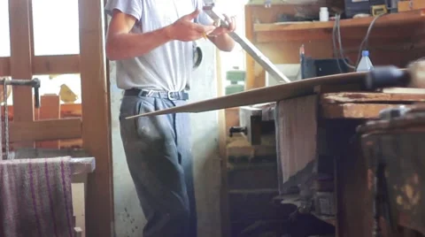 Worker prepares materials Stock Footage 66445929