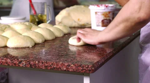 Worker preparing cakes Stock Footage 61715363
